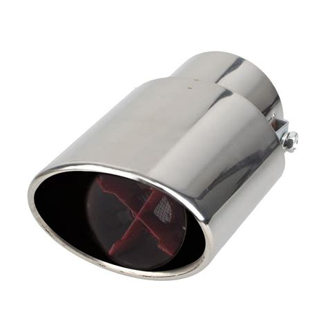 RIDAR Car Exhaust Silencer Tip Rocket Shape Chrome for Fiat Punto Evo ...