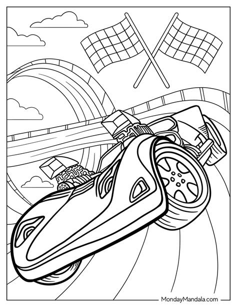 26 Hot Wheels Coloring Pages (Free PDF Printables)