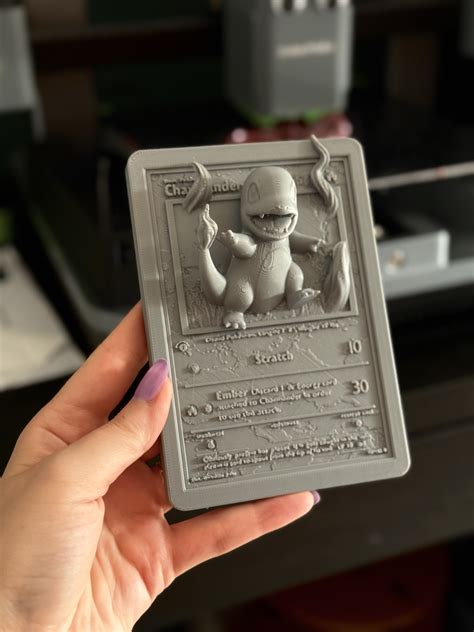 3D printing Charmander 3D Pokemon Card • made with Ankermake M5C・Cults