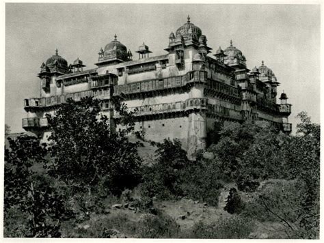 Jahangir Mahal Palace at Orchha, Madhya Pradesh - India 1928 - Old ...