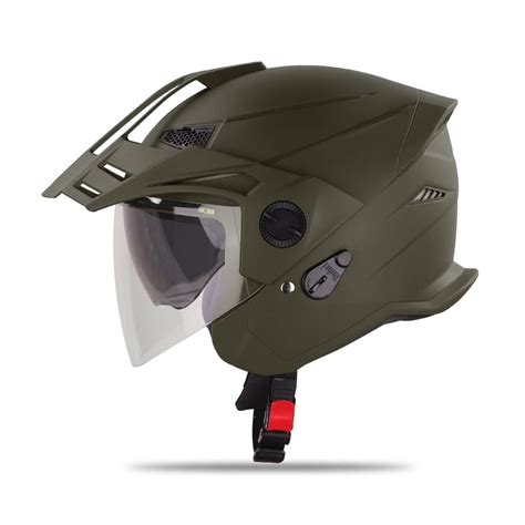 Steelbird Sbh-23 Gt Plus Open Face Isi Certified Motorcycling Helmet ...