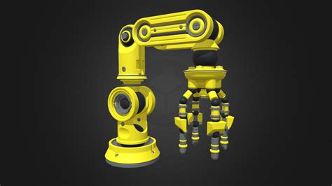 Robot Arm SolidWorks Simulation 的图像结果