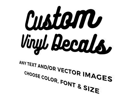 Buy Custom Vinyl Decals - Make Your Own Personalized Decal - Car/Window ...
