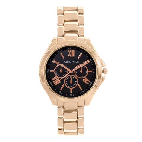 Joker & Witch Rose gold Watch & Jewellery Gift Set For Women Online