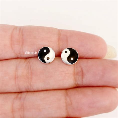 Yin Yang Silver Stud – SILBERUH