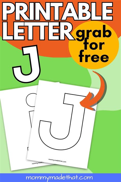 Printable Letter J (Grab the Free Templates!)