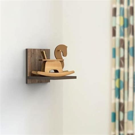 Captiver Engineered Wood Wall Mounted Aai Decorative Display Shelf ...