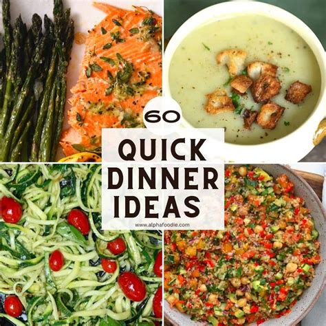60 Healthy Dinner Ideas in 30 Minutes or Less - Alphafoodie