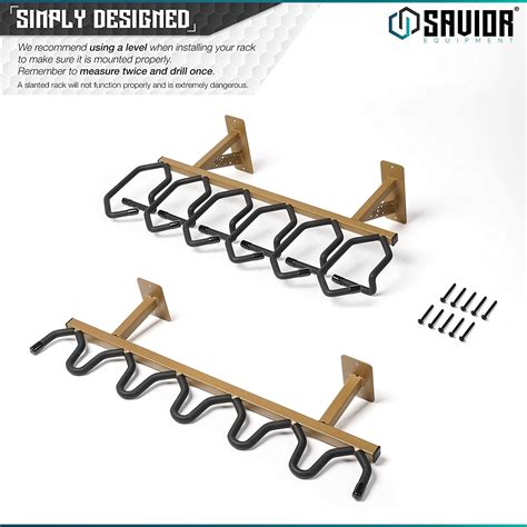 Buy Savior Equipment Wall-Mount Rifle Rack Tactical Shotgun Carbine ...