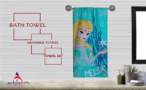 Athom Living Disney World 350 GSM 100% Cotton Kids Bath Towel 60x120 cm ...