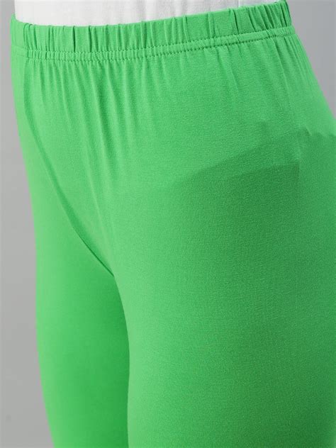 Get Sporty with Prisma's Parrot Green Ankle Leggings – Prisma Garments