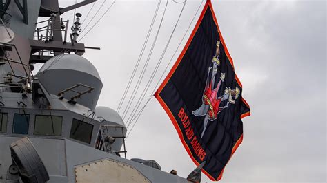 We salute the USS Decatur for flying a swashbuckling battle flag
