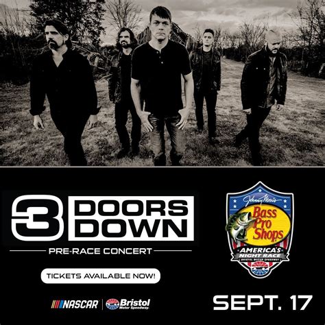 Popular rock band 3 Doors Down to perform pre-race concert at Bass Pro ...