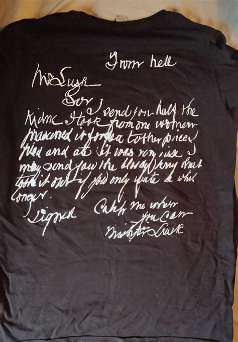 What does this t-shirt say? : r/AmigotheDevil