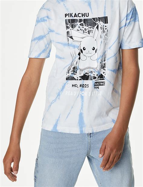 Buy Pure Cotton Pokémon™ Tie Dye T-Shirt at Marks & Spencer