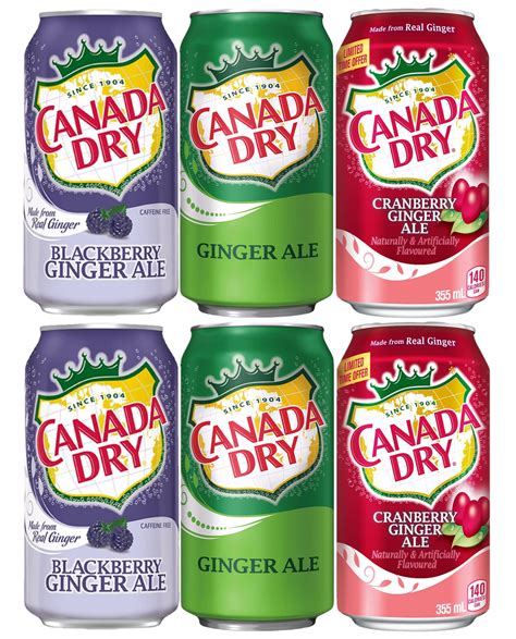 Refresh and Savor the Flavors with Canada Dry Variety Pack - 6 Pack of ...