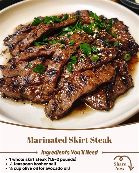 Marinated Skirt Steak - Juicy, Flavorful & Delicious Recipe | Recipe in ...