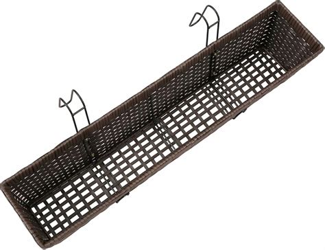 Susany Balcony Rattan Planter Set, Balcony Trapezoid | Ubuy India