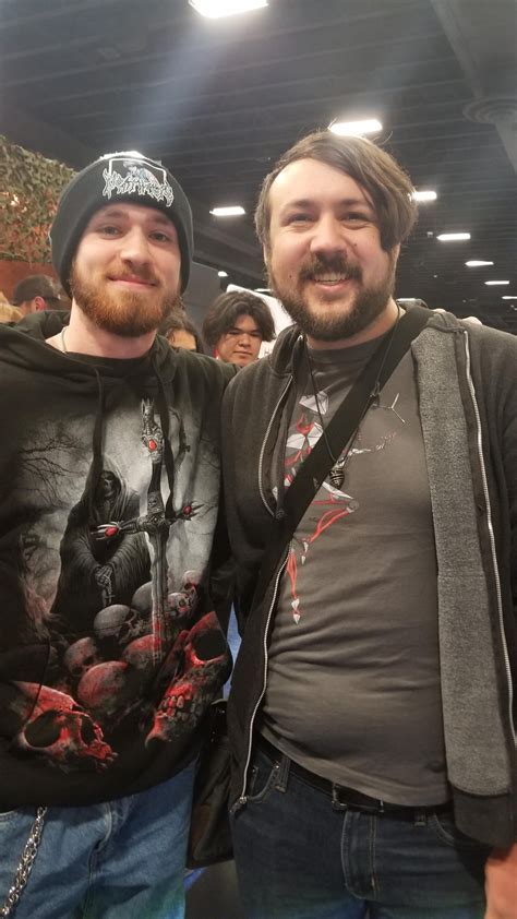 Photo I got with Brandon Baker at Blade Show Texas today : r/balisong