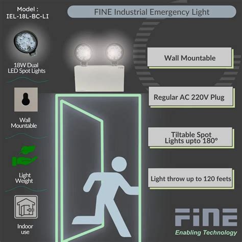 Industrial Emergency Lights - Fine Industrial Emergency Doom light 18W ...