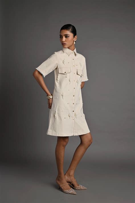 Ivory Shell Dress – Veera Wear