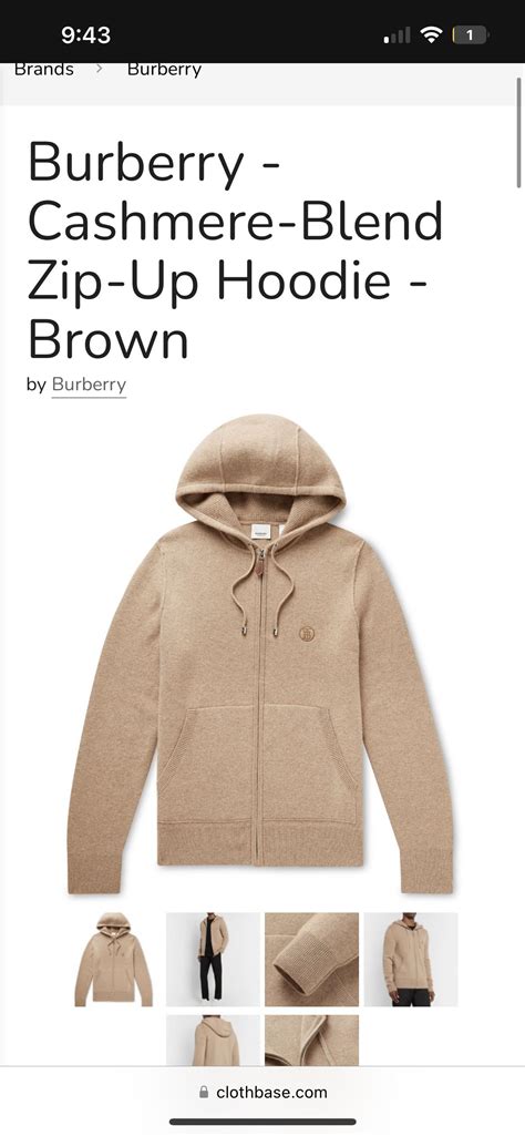 W2C burberry zip up hoodie : r/FashionReps