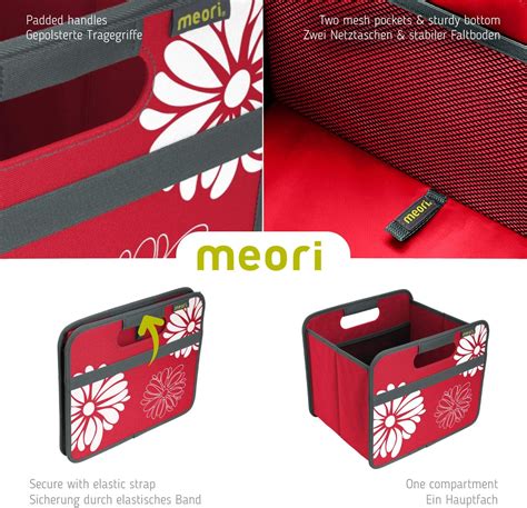 Buy meori Small Foldable Box, 1-Pack, Red/Flowers Online at Lowest ...