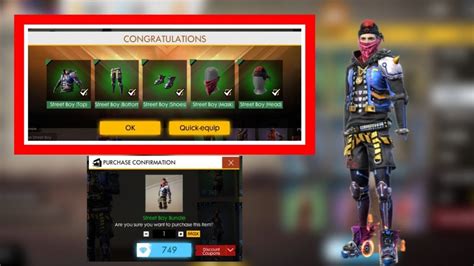How To Get The Street Boy Bundle In Garena Free Fire