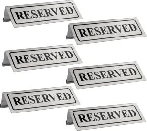 SIGNAGE AND BOARDS SOLUTION Steel reserved signage board Name Plate ...