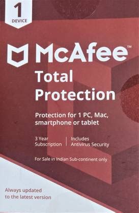 McAfee Total Security 1 User 3 Years - Buy McAfee Total Security 1 User ...