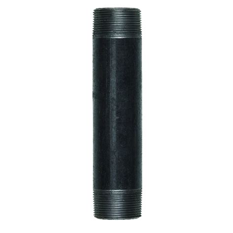ASC Black Steel Pipe Nipple, Three Quarter Inch by Three and One Half ...