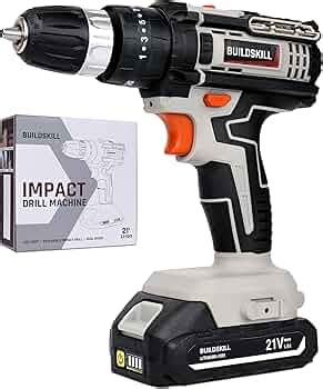 Buildskill 21V Cordless Impact Drill Machine with 1.5Ah Battery ...