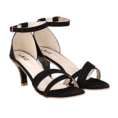 Buy Misto Vagon Women And Girls Pencil Heel Casual Sandal In Black at ...