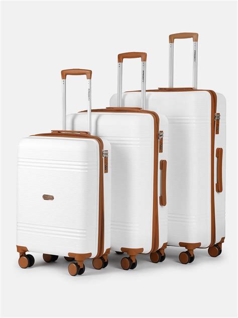 3-Piece Hard Trolley Suitcase Set with TSA Lock – Cabin, Medium & Larg ...