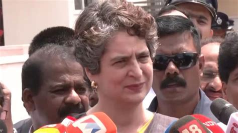 Priyanka Gandhi meets Wayanad landslide survivors, slams Centre