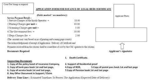 Odisha eDistrict - Legal Heir Certificate Apply Form (CSC e-District ...