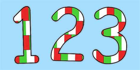 Italian Display Numbers Flags