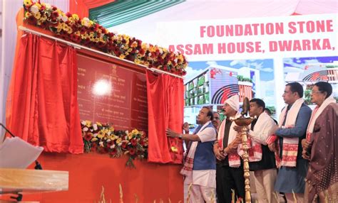 Assam CM lays foundation stone of new Assam House at Dwarka