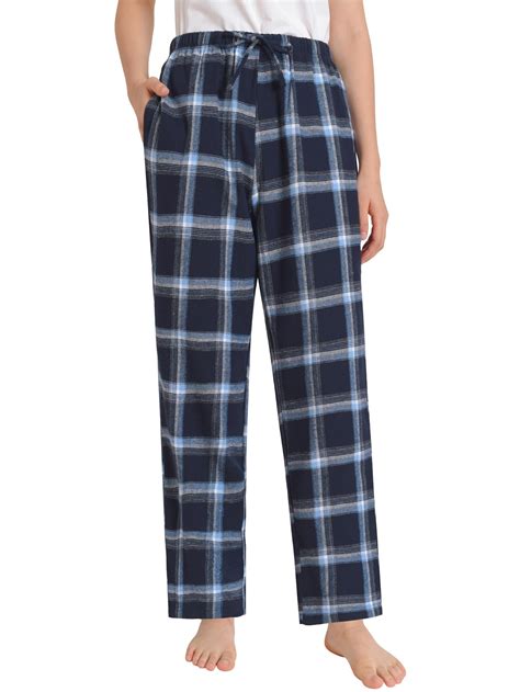 Women's Petite Cotton Lounge Pants Flannel Pajama Pants with Pockets ...