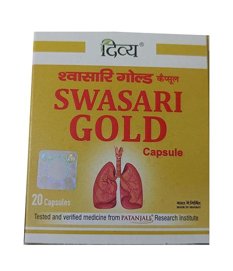 Buy Patanjali Divya Swasari Gold Capsule by JV Online at Low Prices in ...