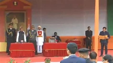 NPP's Conrad Sangma takes oath as Meghalaya CM in Shillong - Photos ...