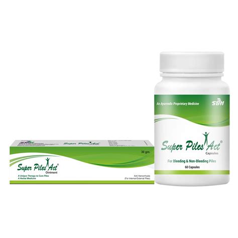 SUPERPILES ACT (Since 2005) - Powerful Ayurvedic Piles Capsule (60 ...