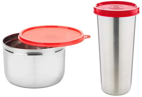 Buy Signoraware Store Well Steel Container 1.1Ltr, 1Pc, Red Jumbo ...
