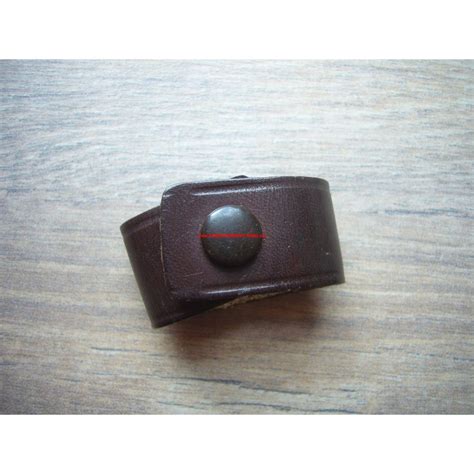 Leather loop with swastika embossing, Sammlermarkt-Nord, militärische ...
