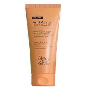 Aloe & Me Anti Acne Face Cleanser With Orange Cape Aloe | Reduces Acne ...