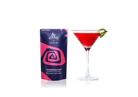 Stirred Cocktail Mix - Cosmopolitan, Pack of 12, No Preservatives, Non ...