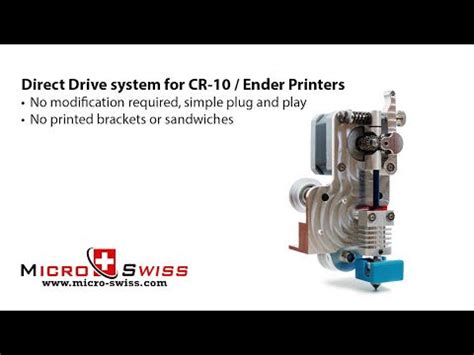 Micro-swiss Direct Drive Extruder For Creality CR-10 / ENDER 3 3D Prin