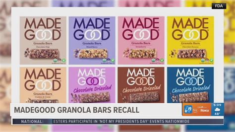 Made Good granola bars recalled