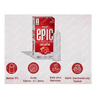 Manforce Epic Long Lasting Raspberry Condom Pack Of 10 - Uses, Side ...