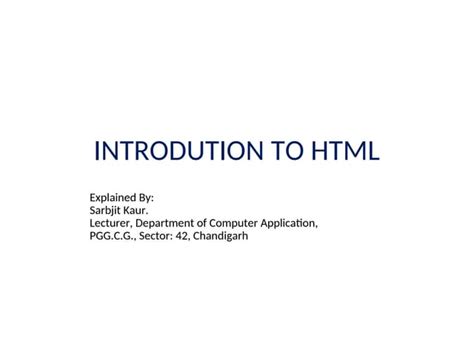 Image result for IntroductionIn HTML
